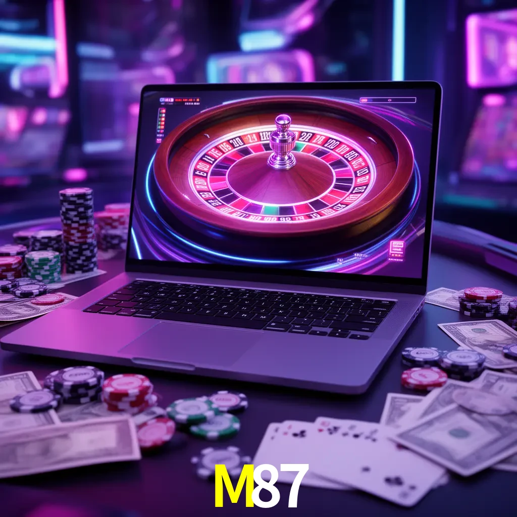Centro móvil M87 con casino, cajero, bonos, app y acceso de cuenta para México